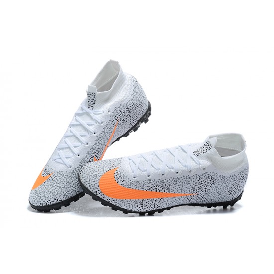 Nike Mercurial Superfly 7 Elite TF Grey Orange White Football Boots