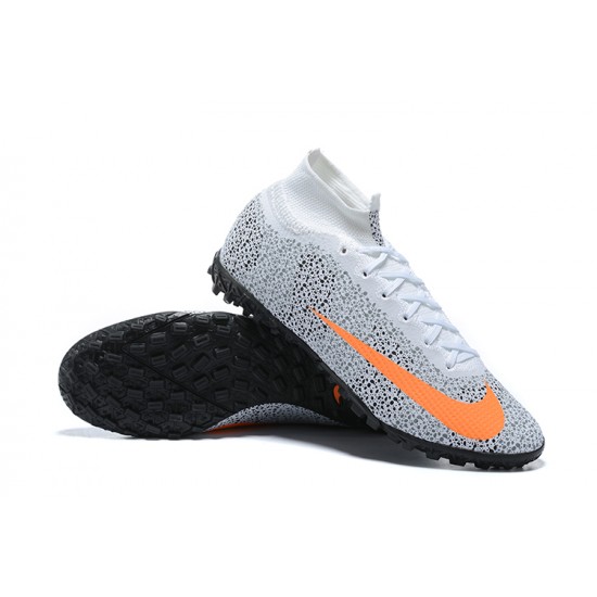 Nike Mercurial Superfly 7 Elite TF Grey Orange White Football Boots