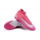 Nike Mercurial Superfly 7 Elite TF Grey Pink Peach Football Boots