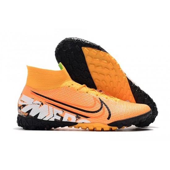 Nike Mercurial Superfly 7 Elite TF Orange Black White Football Boots