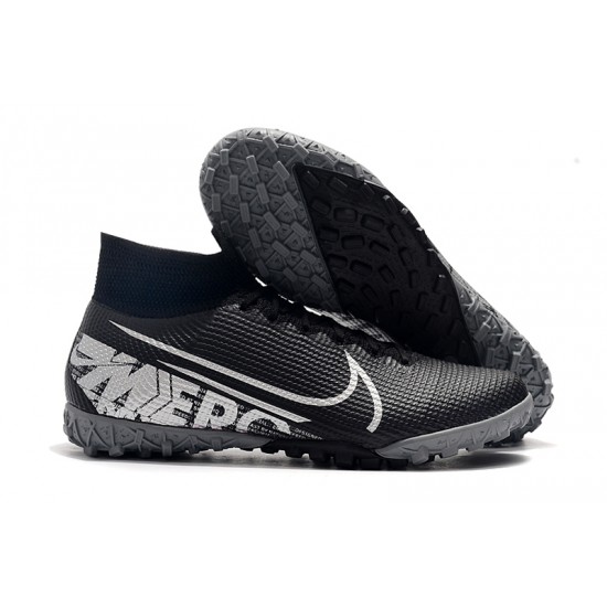 Nike Mercurial Superfly 7 Elite TF White Black Football Boots