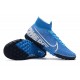 Nike Mercurial Superfly 7 Elite TF White Blue Football Boots