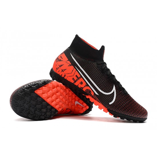 Nike Mercurial Superfly 7 Elite TF White Orange Black Football Boots