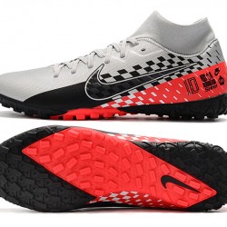 Nike Mercurial Superfly VII Academy TF Black Silver Red Football Boots