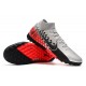 Nike Mercurial Superfly VII Academy TF Black Silver Red Football Boots