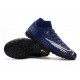 Nike Mercurial Superfly VII Academy TF Deep Blue White Green Football Boots