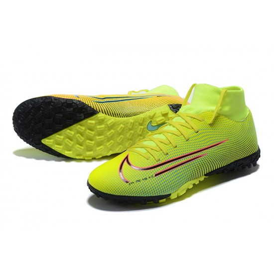 Nike Mercurial Superfly VII Academy TF Green Black Pink Red Football Boots