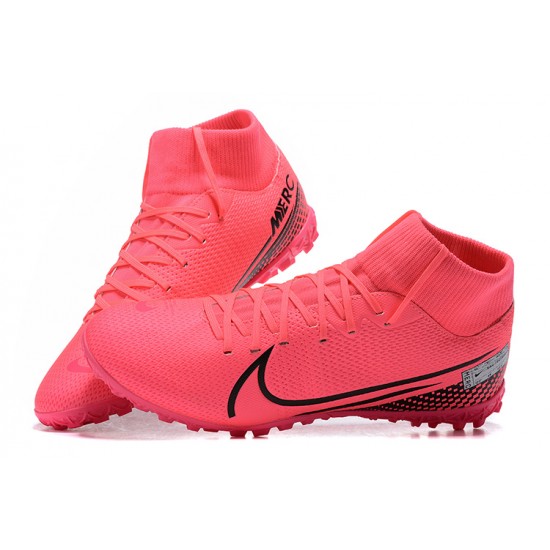 Nike Mercurial Superfly VII Academy TF Peach Black Football Boots