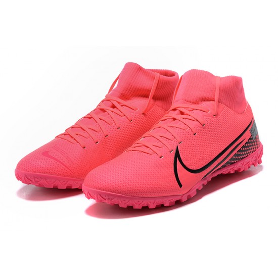 Nike Mercurial Superfly VII Academy TF Peach Black Football Boots