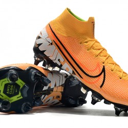 Nike Mercurial Vapor 13 Elite SG-PRO AC High Orange Black White Football Boots