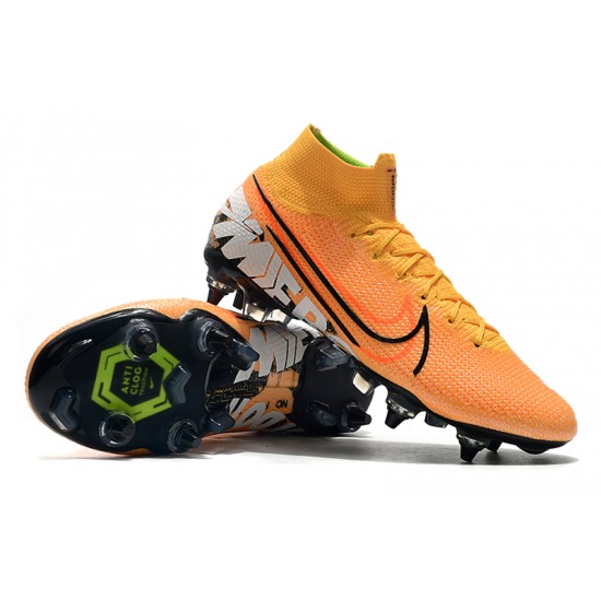 Nike Mercurial Vapor 13 Elite SG-PRO AC High Orange Black White Football Boots