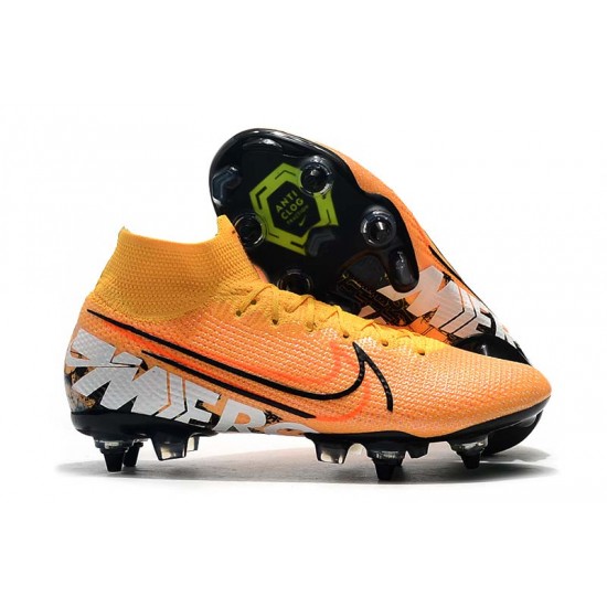 Nike Mercurial Vapor 13 Elite SG-PRO AC High Orange Black White Football Boots