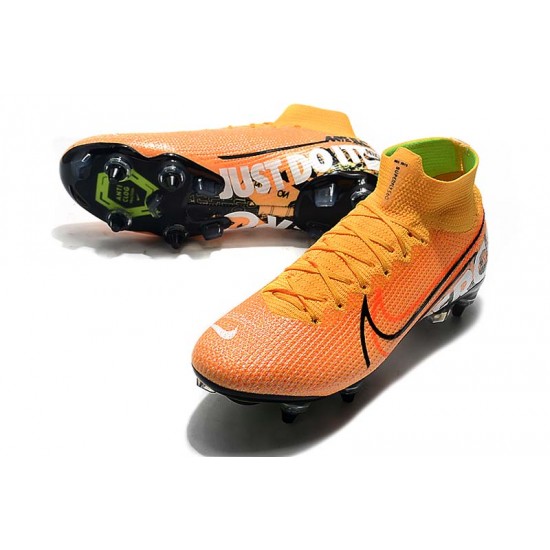 Nike Mercurial Vapor 13 Elite SG-PRO AC High Orange Black White Football Boots