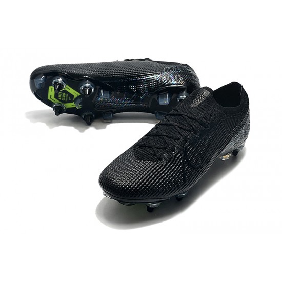 Nike Mercurial Vapor 13 Elite SG-PRO AC Low Black Green Football Boots