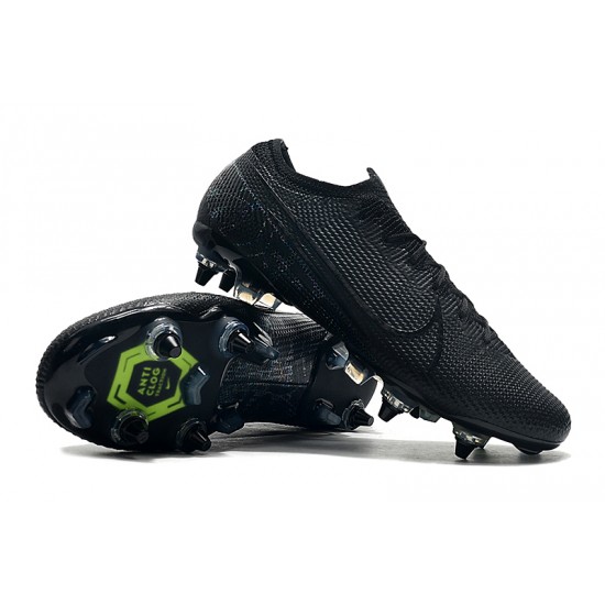 Nike Mercurial Vapor 13 Elite SG-PRO AC Low Black Green Football Boots