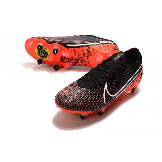 Nike Mercurial Vapor 13 Elite SG-PRO AC Low Black White Orange Football Boots