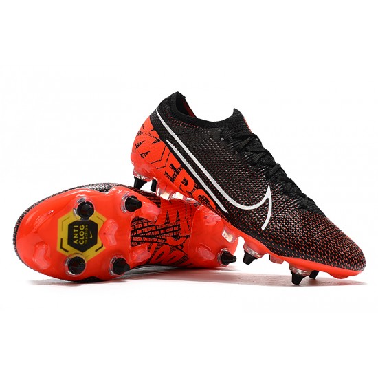 Nike Mercurial Vapor 13 Elite SG-PRO AC Low Black White Orange Football Boots