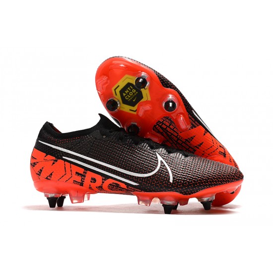 Nike Mercurial Vapor 13 Elite SG-PRO AC Low Black White Orange Football Boots