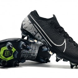 Nike Mercurial Vapor 13 Elite SG-PRO AC Low Silver Black Green Football Boots
