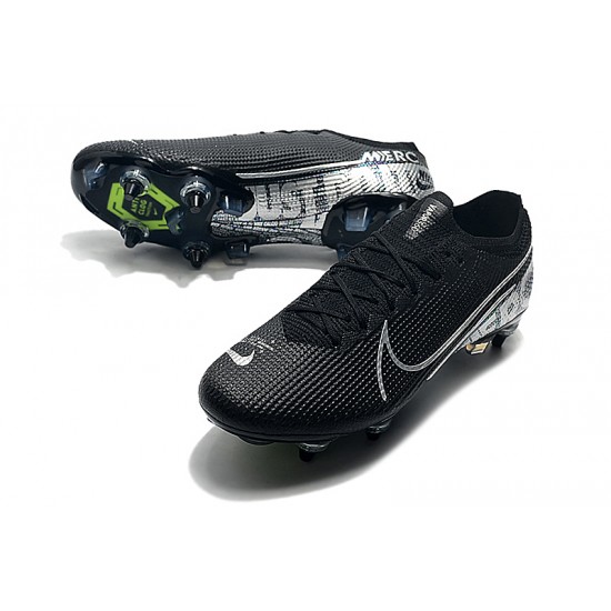 Nike Mercurial Vapor 13 Elite SG-PRO AC Low Silver Black Green Football Boots