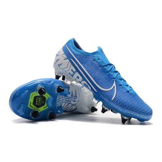 Nike Mercurial Vapor 13 Elite SG-PRO AC Low White Blue Football Boots