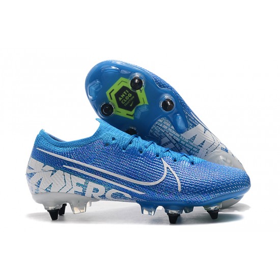 Nike Mercurial Vapor 13 Elite SG-PRO AC Low White Blue Football Boots