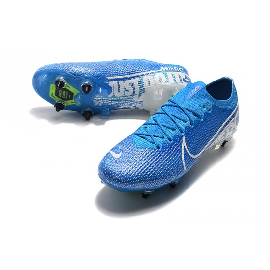 Nike Mercurial Vapor 13 Elite SG-PRO AC Low White Blue Football Boots