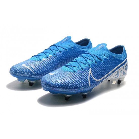 Nike Mercurial Vapor 13 Elite SG-PRO AC Low White Blue Football Boots