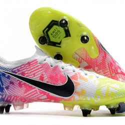 Nike Mercurial Vapor 13 Elite SG-PRO AC Low White Green Black Multi Football Boots