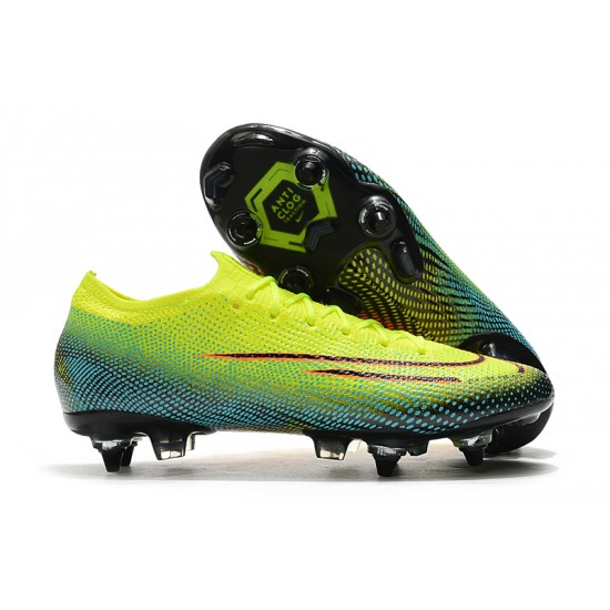 Nike Mercurial Vapor 13 Elite SG-PRO AC Low Yellow Green Pink Football Boots