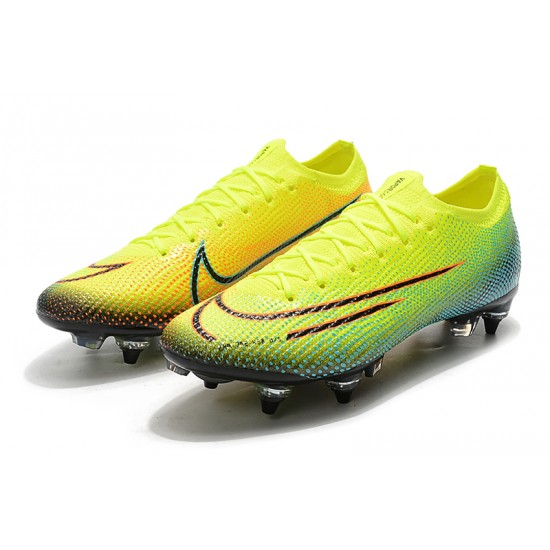 Nike Mercurial Vapor 13 Elite SG-PRO AC Low Yellow Green Pink Football Boots