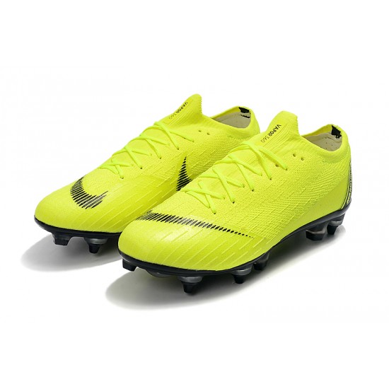 Nike Mercurial Vapor Fury VII Elite SG-Pro AC Yellow Green Black Football Boots