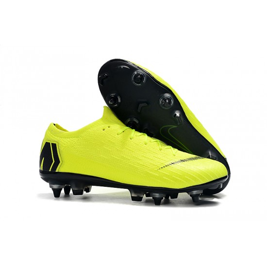 Nike Mercurial Vapor Fury VII Elite SG-Pro AC Yellow Green Black Football Boots