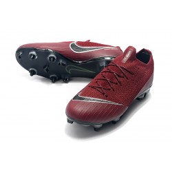 Nike Mercurial Vapor VI Elite SG AC Low Black Win-Red White Football Boots