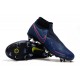 Nike Phantom VSN Elite DF SG-Pro Anti Clog High Deep Blue Black Red Football Boots