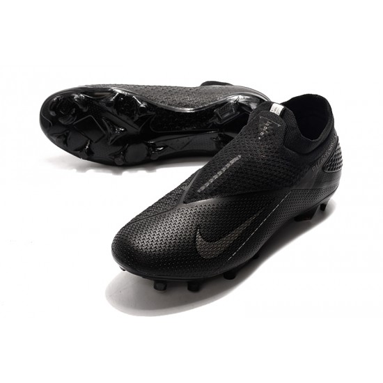 Nike Phantom Vision Elite DF FG Black Grey Football Boots