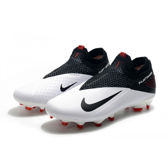 Nike Phantom Vision Elite DF FG Black White Football Boots