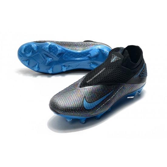 Nike Phantom Vision Elite DF FG Blue Black Football Boots