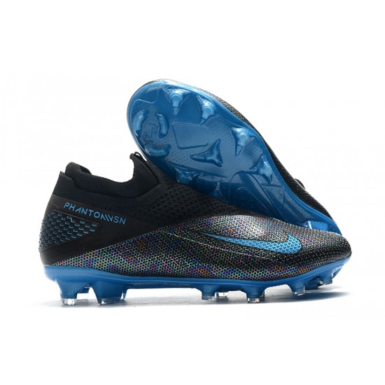 Nike Phantom Vision Elite DF FG Blue Black Football Boots