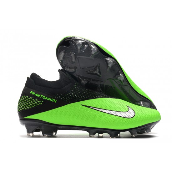Nike Phantom Vision Elite DF FG Green Black Silver Football Boots