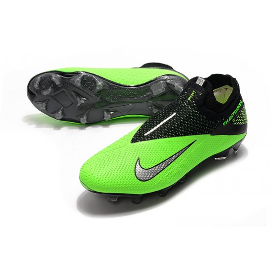Nike Phantom Vision Elite DF FG Green Black Silver Football Boots