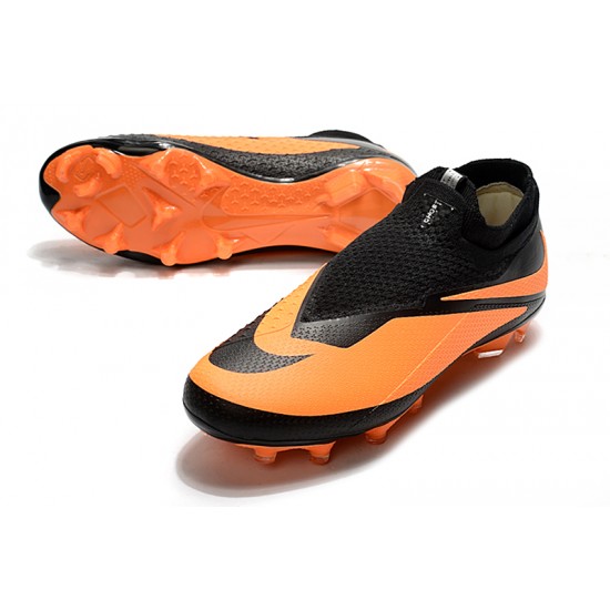 Nike Phantom Vision Elite DF FG Orange Black Football Boots