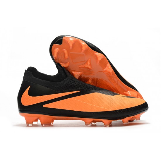 Nike Phantom Vision Elite DF FG Orange Black Football Boots