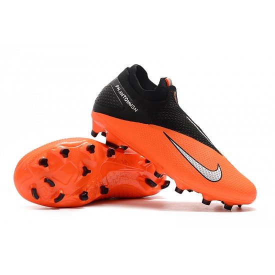 Nike Phantom Vision Elite DF FG Orange Black Silver Football Boots