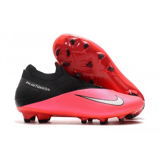 Nike Phantom Vision Elite DF FG Peach Black Silver Football Boots