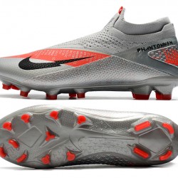 Nike Phantom Vision Elite DF FG Silver Orange Black Football Boots