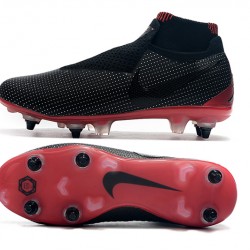 Nike Phantom Vision Elite DF SG Black Win Red Grey Football Boots