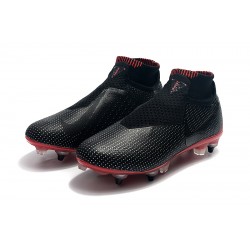 Nike Phantom Vision Elite DF SG Black Win Red Grey Football Boots