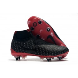 Nike Phantom Vision Elite DF SG Black Win Red Grey Football Boots