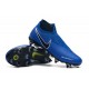 Nike Phantom Vision Elite DF SG Deep Blue Black Silver Football Boots